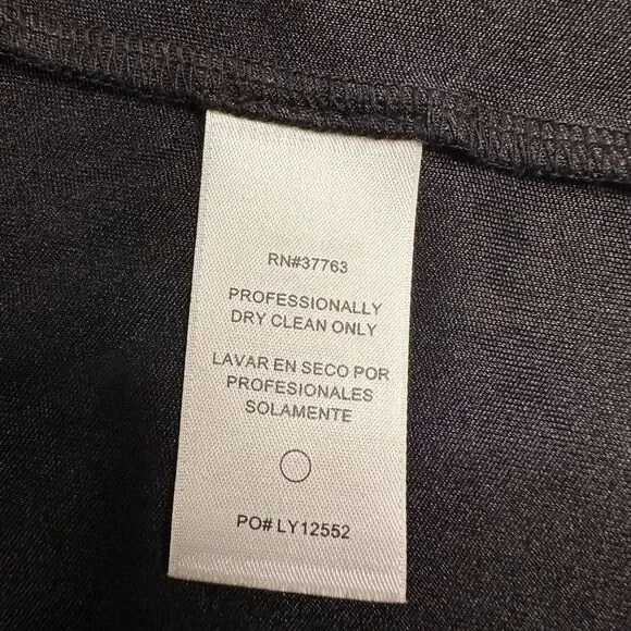 NWT Laundry by Shelli Segal Black Lace Long Sleeve Zip Front Shift Dress Size 12 - Picture 13 of 13